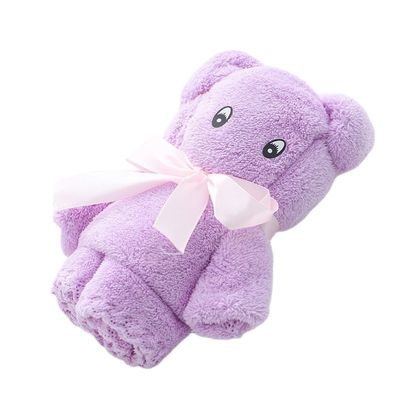 Como mostrado Luxo Toalha de Urso Banho toalha densidade coral veludo conjunto absorvente doce presente macio