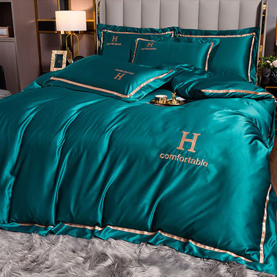 Cama de cama de seda de poliéster personalizada