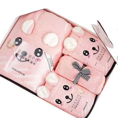 Home Toalha de cor sólida Logotipo personalizado Toalhas de banho de 4 peças secas rápidas com toque suave