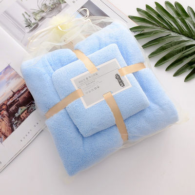 Casa Densidade do albergue Toalha de banho de veludo de coral Módula e absorvente com renda simples