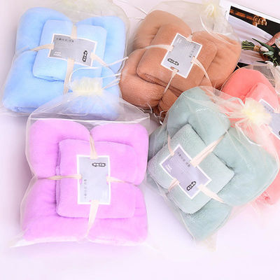300 GSM Coral Fleece Face Bath Towel Set para Home Hotel Spa de Fabricantes OEM