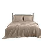Lantejoulas de cetim personalizadas Set de roupa de cama Twin Size 2 PCS Lantejoula plana com design tecido
