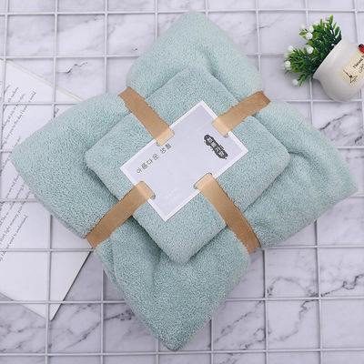 300 GSM Coral Fleece Face Bath Towel Set para Home Hotel Spa de Fabricantes OEM