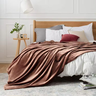 Super Soft Microfiber Flannel Blanket com Construção de Estilo Europeu e Americano