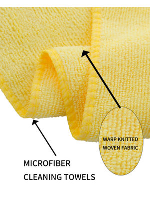 80% Poliéster 20% Poliamida 40*40cm 300gm Toalha de microfibra para limpeza de carro e cozinha