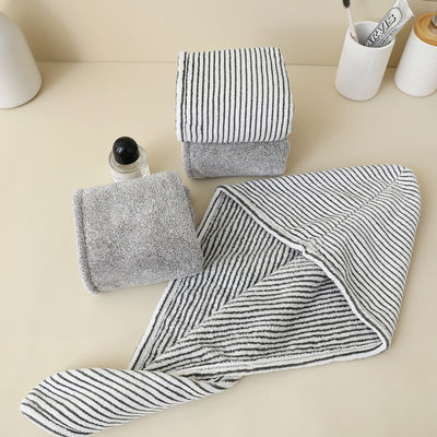 Capuz de cabelo seco macio e espesso para crianças Tecido simples Absorvente rápido Ecológico