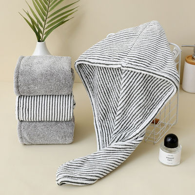 Capuz de cabelo seco macio e espesso para crianças Tecido simples Absorvente rápido Ecológico