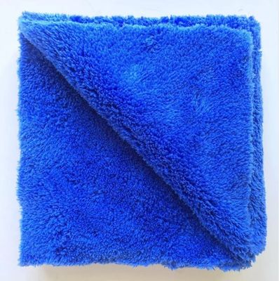 Roupa de limpeza de carro de microfibra espessa de pelúcia sem bordas personalizada para avião 16 x 16 quadrado