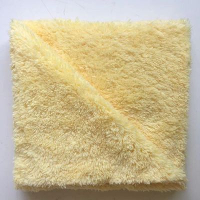 Roupa de limpeza de carro de microfibra espessa de pelúcia sem bordas personalizada para avião 16 x 16 quadrado