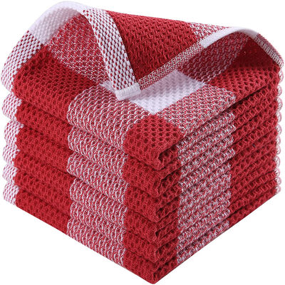 Chapéus de algodão puro Waffle Quadrado em cor personalizada 50g Chapéus de absorção em quadrados