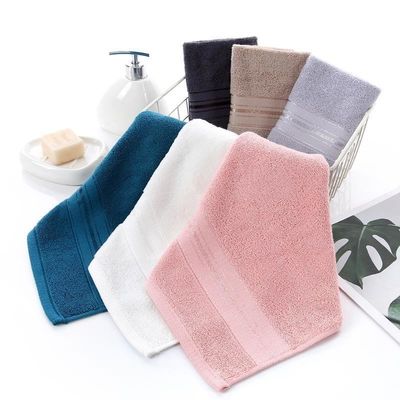 Melhore a sua experiência de spa com uma toalha de algodão de cor sólida de 34*34cm