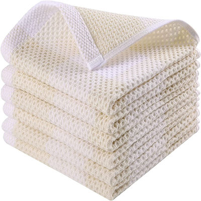 Chapéus de algodão puro Waffle Quadrado em cor personalizada 50g Chapéus de absorção em quadrados