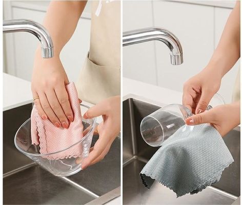 Limpeza de cozinha para todas as idades Roupa de limpeza sem marcas sem óleo sem perda de cabelo Absorção de água