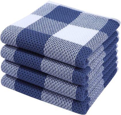 Toalha de Waffle Quadrada Espessada Custom Toalha de Honeycomb de Algodão Puro para Promoção