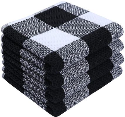 Toalha de Waffle Quadrada Espessada Custom Toalha de Honeycomb de Algodão Puro para Promoção