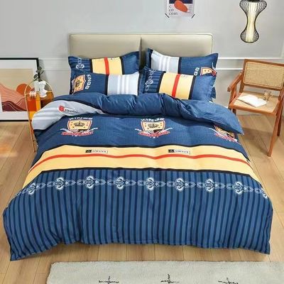 Cores personalizadas Luxo Lençóis de cama 100% algodão Cobertura de cobertor Lençóis de cama Set de roupa de cama