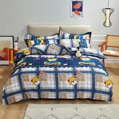 Cores personalizadas Luxo Lençóis de cama 100% algodão Cobertura de cobertor Lençóis de cama Set de roupa de cama