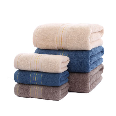 Pure Cotton 32 Segmento de Ouro Microfibra Toalha Business Cover com logotipo personalizado