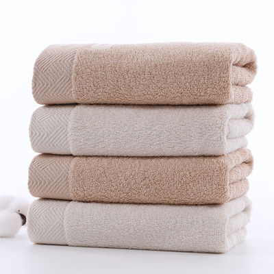 Toalha de banho de algodão com logotipo bordado Suave e absorvente Dimensão personalizada 34 * 74 cm