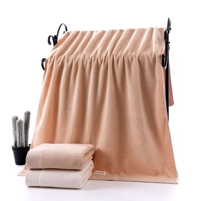 Toalha de banho de algodão com logotipo bordado Suave e absorvente Dimensão personalizada 34 * 74 cm
