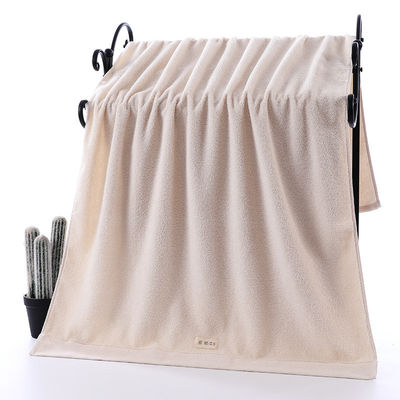 Toalha de banho de algodão com logotipo bordado Suave e absorvente Dimensão personalizada 34 * 74 cm