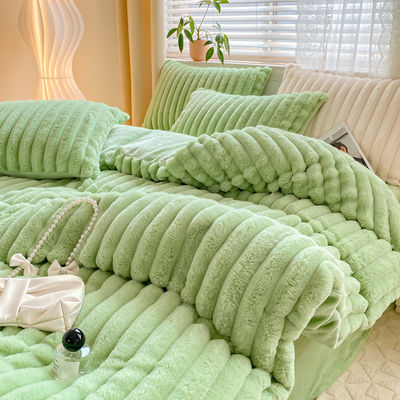 Melhore o seu jogo de roupas de cama com o conjunto de cobertores de cobertores de coelhos de pelúcia
