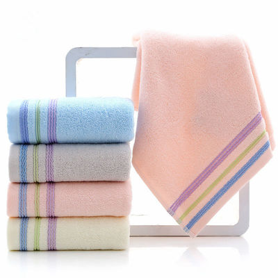 100% algodão Dobby Multicolor Towel Set para experiência de banho suave e absorvente