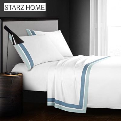 King Size 4 Pieces Set de roupa de cama feita de algodão 100% Kit de quatro peças para casamento