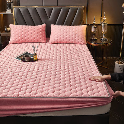 Set de roupas de cama de luxo quente 3 peças de veludo de leite cobertor de cama com cor personalizada