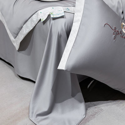 Set de cobertor de verão leve de lençóis de 4 peças Set de roupas de cama de luxo com vantagem de frio 2,5-3 kg