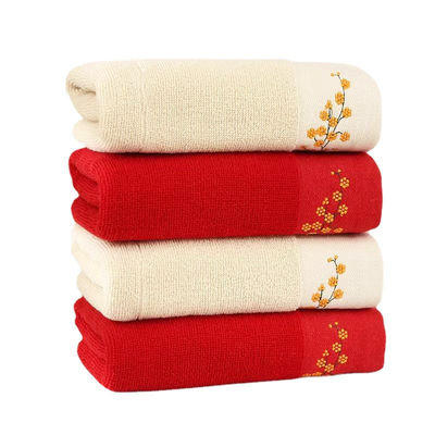 Toalha de banho de limpeza de pés para uso doméstico sustentável para produção de toalhas de bordados de algodão personalizados