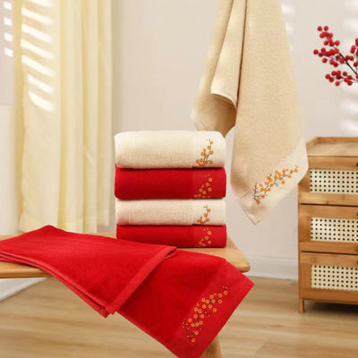 Toalha de banho de limpeza de pés para uso doméstico sustentável para produção de toalhas de bordados de algodão personalizados