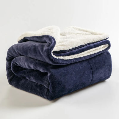 Soft Tricoteado 130*110cm Reversível Poliéster Micro Plush Micro Plush Custom Color Plush Throw