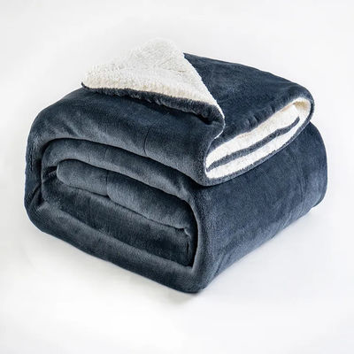 Soft Tricoteado 130*110cm Reversível Poliéster Micro Plush Micro Plush Custom Color Plush Throw