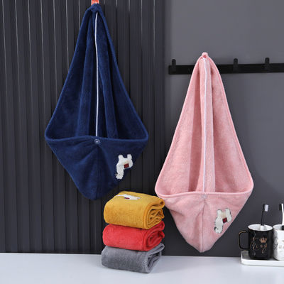 Chapéu de chuveiro unisex toalha de cabelo seco de espessamento personalizado chapéu de banho elástico para sustentável