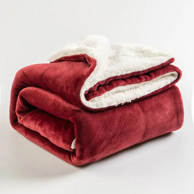 Soft Tricoteado 130*110cm Reversível Poliéster Micro Plush Micro Plush Custom Color Plush Throw
