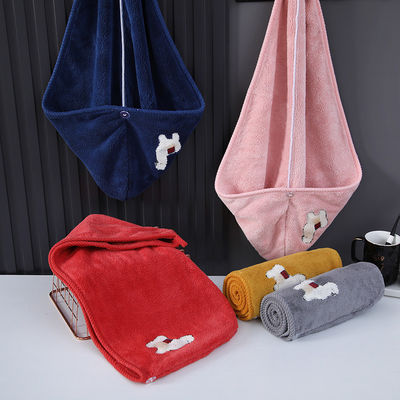 Chapéu de chuveiro unisex toalha de cabelo seco de espessamento personalizado chapéu de banho elástico para sustentável