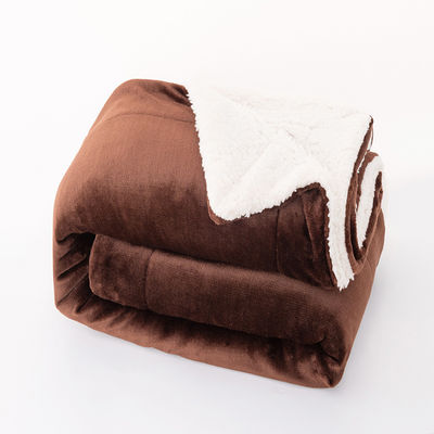Soft Tricoteado 130*110cm Reversível Poliéster Micro Plush Micro Plush Custom Color Plush Throw