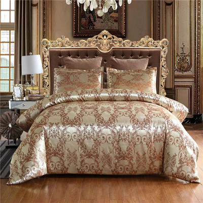 Padrões Nacionais Grau de Resistência de Cor Satin Silt Setes de roupa de cama de hotel em estilo europeu