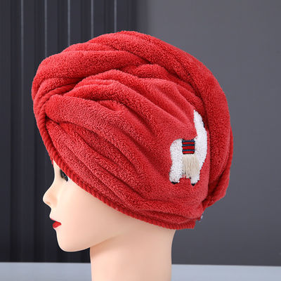 Chapéus de cabelo seco de tecido feminino Chapéus de chuveiro secos rapidamente e espessados com toalhas absorventes