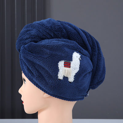 Chapéus de cabelo seco de tecido feminino Chapéus de chuveiro secos rapidamente e espessados com toalhas absorventes