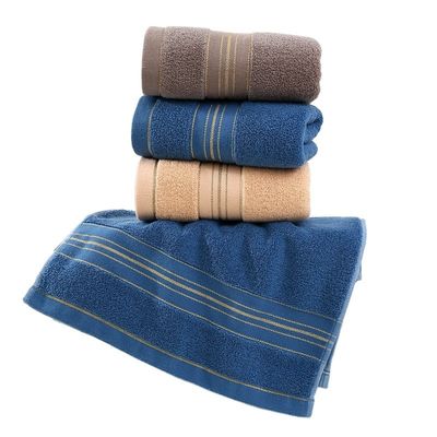 Toalha facial de tecido de algodão 100% 35*75cm Toalha absorvente de secagem rápida para adultos 100g-120g