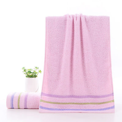 Toalhas de hotel confortáveis tecidas de algodão penteado padrão de água para suaves e ecológicas