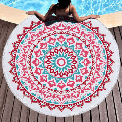 Toalha de praia tecida de alta capacidade de absorção ideal para casa, hotel, desporto, viagens e presentes