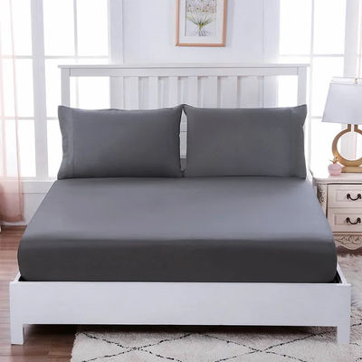 Super King Size Solid Microfiber Lençóis de Cama Conjunto com Tecido e serviço OEM