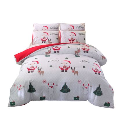 40 conteúdo de tecido Decoração de Natal Cobertura de edredão Natal Feliz Presente Impressão Digital 3D Red Consolator Set de Cama