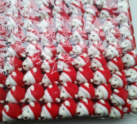 Mini Ursinho de Natal 6cm Plush Toy Teddy Bear Doll Pendente com 6*3*2cm Tamanho