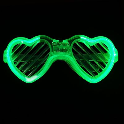 Óculos luminosos persianas brilhante óculos de sol para luz fria festa flash bar