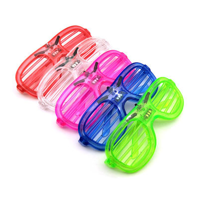 Óculos luminosos persianas brilhante óculos de sol para luz fria festa flash bar