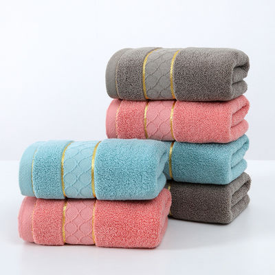 Toalha de rosto branca simples de algodão egípcio de luxo para banho de hotel
